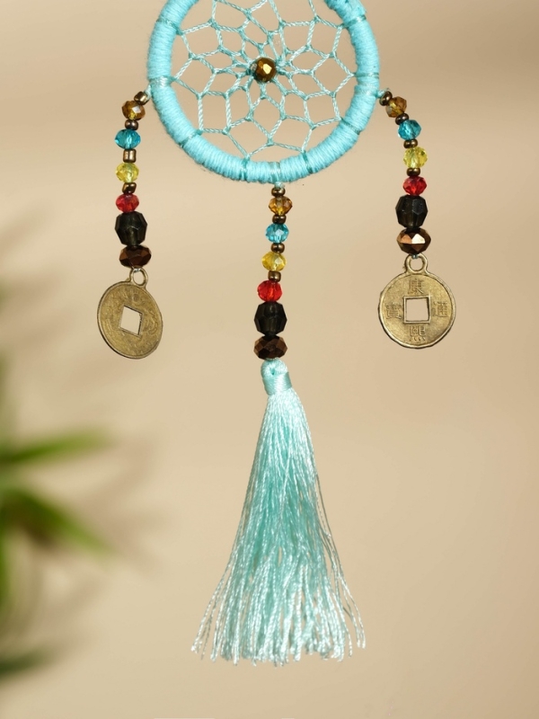 Брелок Брелок "Ловец снов" 4х15 см. мятный