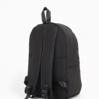 Рюкзак школьный на молнии, с карманами, однотонный, размер 28&times;11&times;40 см, чёрный