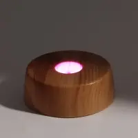 Подставка светодиодная LED, 2 диода, 3хLR44, 6&times;6&times;2, под дерево