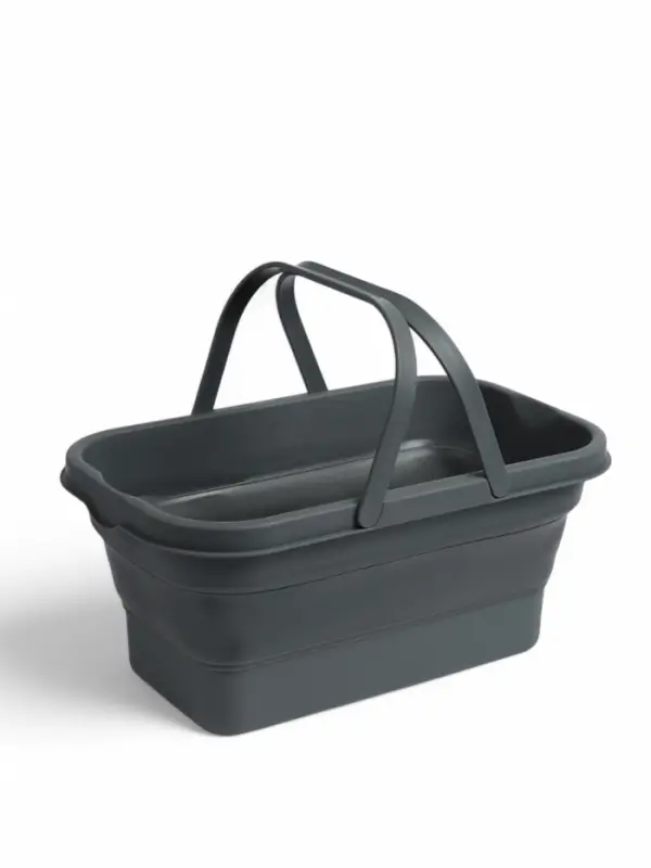 Корзина - столик maclay 2 в 1, складная, 47&times;28.5&times;23.5 см, серая