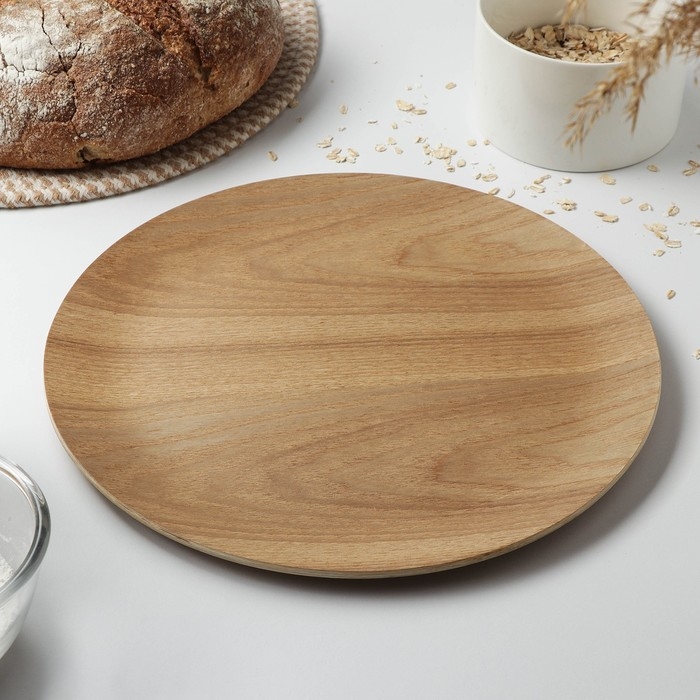 Блюдо для подачи Доляна «Заря», d=30 см, акация