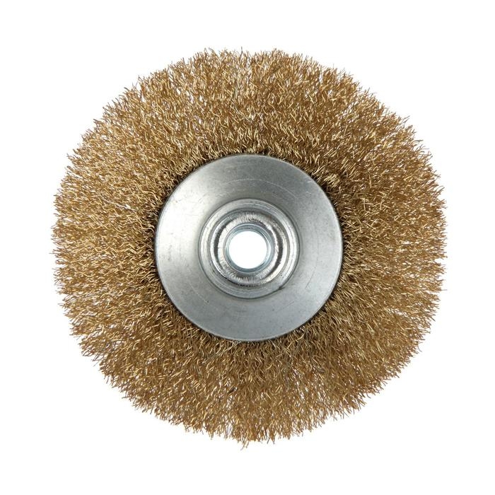 Щетка металлическая для УШМ ЛОМ,  Щетка металлическая для УШМ ЛОМ, "тарелка", М14, 125 мм