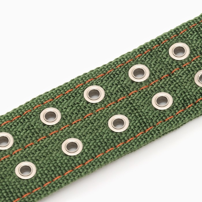 Ошейник четырехслойный, 80 х 4,9 см, ОШ 65-75 см, полиэстер, зелёный Ошейник четырехслойный, 80 х 4,9 см, ОШ 65-75 см, полиэстер, зелёный