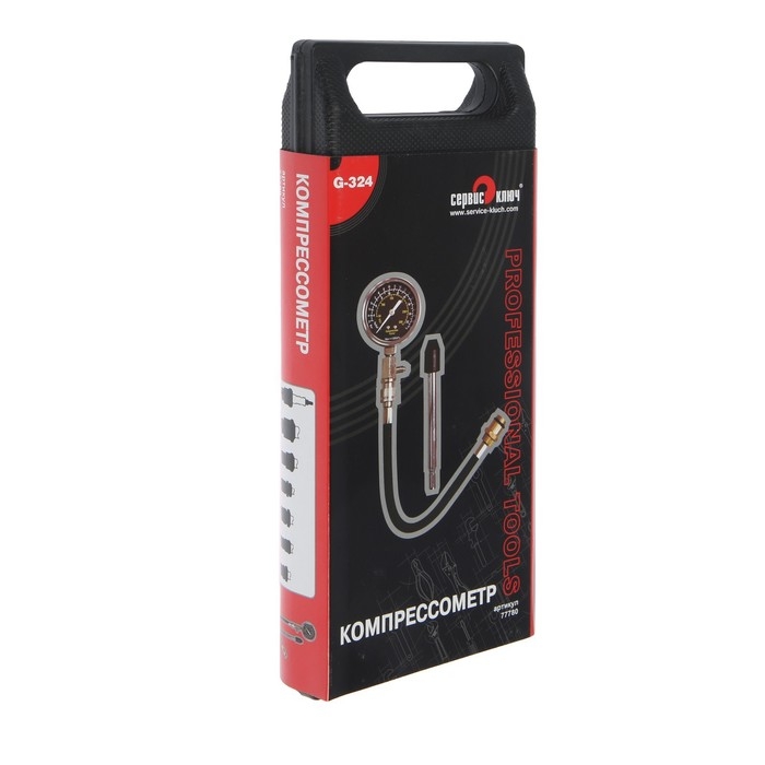 Компрессометр СЕРВИС КЛЮЧ 77780, PROFFI, G-324, механический Компрессометр СЕРВИС КЛЮЧ 77780, PROFFI, G-324, механический