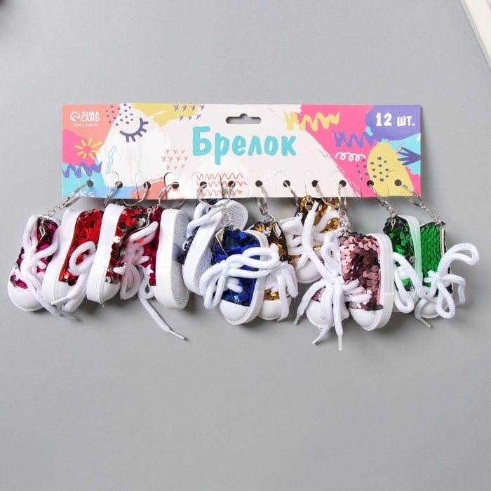 Брелок текстиль пайетки Брелок текстиль пайетки "Кедик" МИКС 3,4х7,3х4,5 см