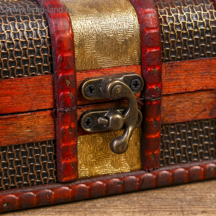 Шкатулка дерево сундучок  Шкатулка дерево сундучок "Песочные часы" набор 2 шт 8,5х12х8,5 см 5,5х7х6 см