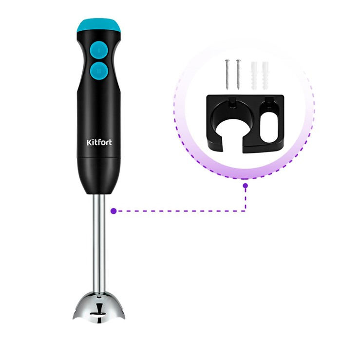 Блендер Kitfort КТ-3041-3, погружной, 350 Вт, 2 скорости, черно-бирюзовый Блендер Kitfort КТ-3041-3, погружной, 350 Вт, 2 скорости, черно-бирюзовый