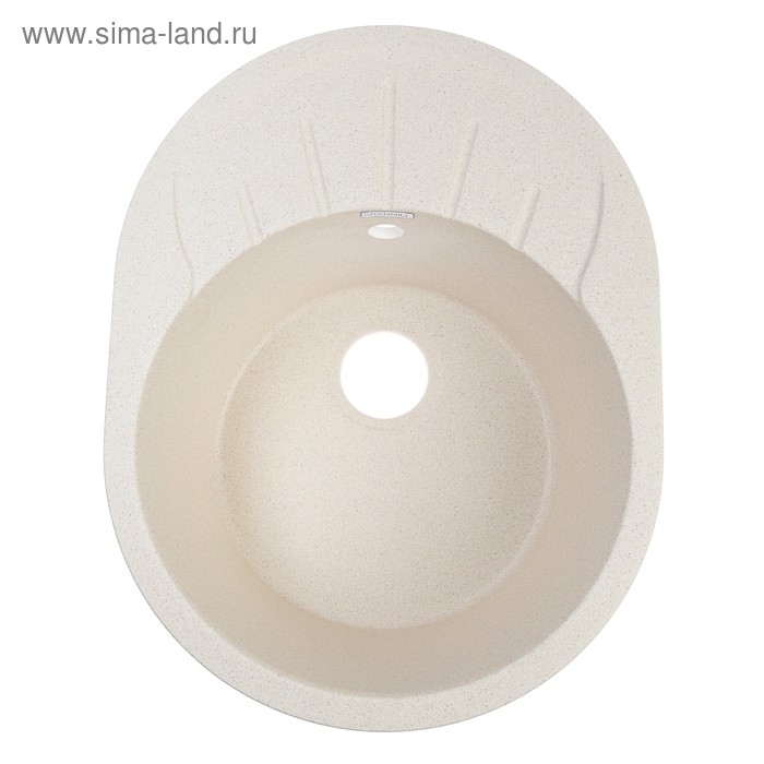 Мойка кухонная из камня GRANMILL 20, 575х445х210 мм, бежевая Мойка кухонная из камня GRANMILL 20, 575х445х210 мм, бежевая