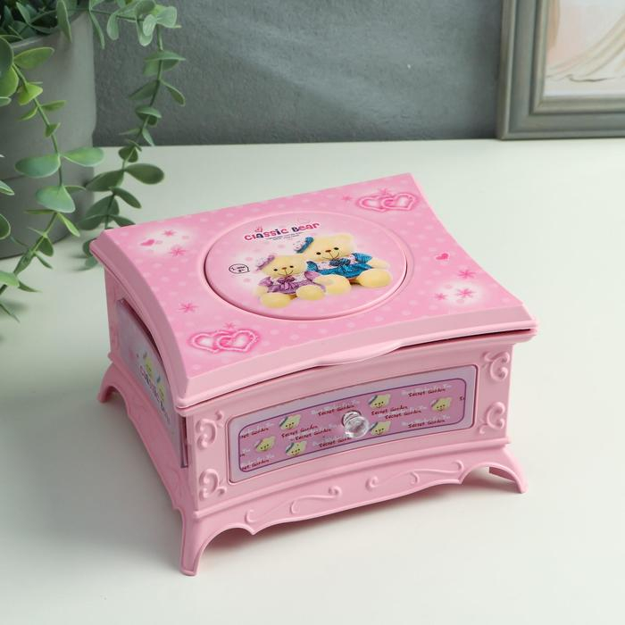 Шкатулка музыкальная Шкатулка музыкальная "Розовый ларец" 15х9х13,5 см