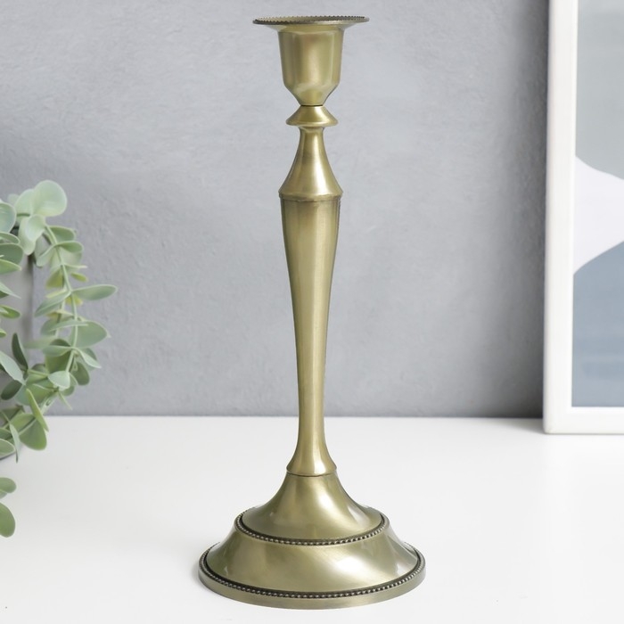 Подсвечник металл на 1 свечу Подсвечник металл на 1 свечу "Сканди" бронза 24,5х10х10 см