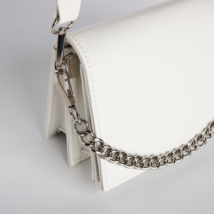 Сумка женская TEXTURA, мессенджер, маленький размер, цвет белый Сумка женская TEXTURA, мессенджер, маленький размер, цвет белый