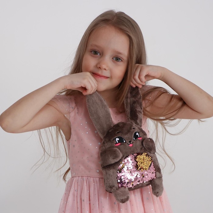 Мягкая игрушка «Зайка Софи», с пайетками, 16х8х17 см Мягкая игрушка «Зайка Софи», с пайетками, 16х8х17 см