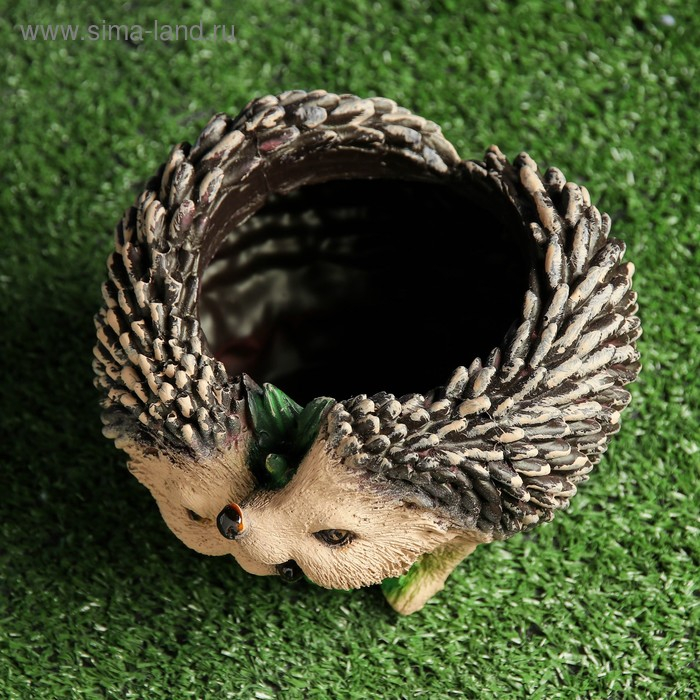 Фигурное кашпо Фигурное кашпо "Ежики" 17х13см