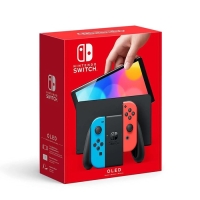 Игровая приставка Nintendo Switch, 64 Гб, OLED, 2 контроллера Joy-Con, красно-синяя