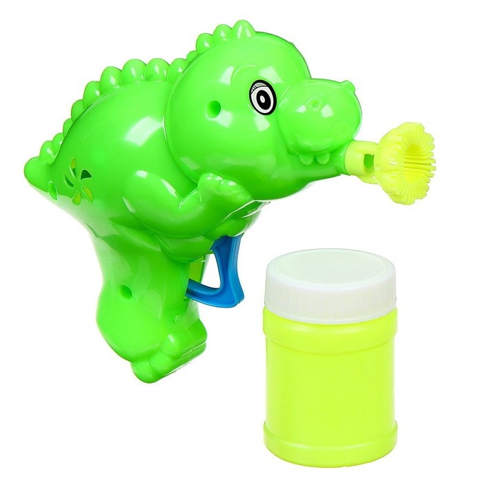 Генератор-пистолет мыльных пузырей «Динозавр», МИКС, 50 мл Генератор-пистолет мыльных пузырей «Динозавр», МИКС, 50 мл