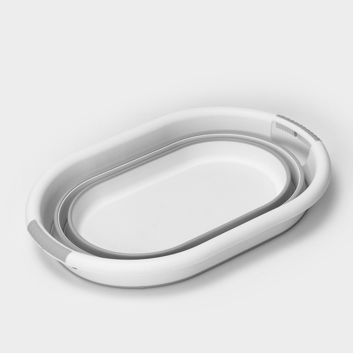 Таз складной «Флекс», 17.5 л, 33.5×49×6.5 см, цвет смоки Таз складной «Флекс», 17.5 л, 33.5×49×6.5 см, цвет смоки