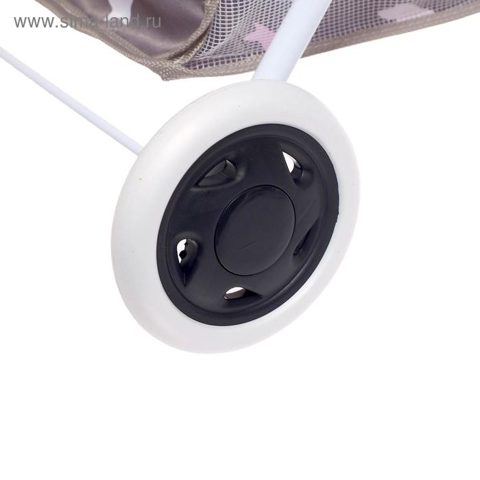 Коляска универсальная для кукол, с сумкой, с корзиной, металлический каркас Коляска универсальная для кукол, с сумкой, с корзиной, металлический каркас