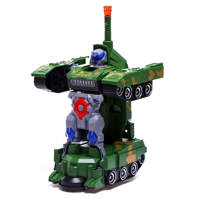 Робот «Танк», трансформируется, световые и звуковые эффекты, работает от батареек Робот «Танк», трансформируется, световые и звуковые эффекты, работает от батареек