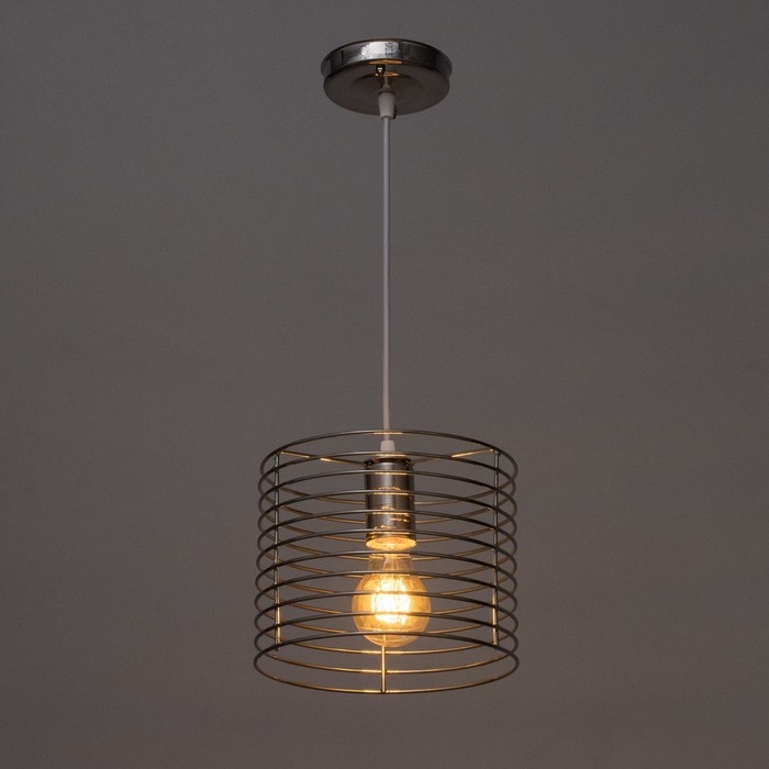 Люстра Кронис Подвес BayerLux цвет хром 1х40Вт цоколь E27