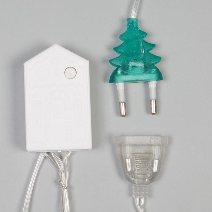 Гирлянда «Бахрома» 2.7 × 0.9 м с насадками «Месяц», IP20, прозрачная нить, 138 LED, свечение белое, 8 режимов, 220 В Гирлянда «Бахрома» 2.7 × 0.9 м с насадками «Месяц», IP20, прозрачная нить, 138 LED, свечение белое, 8 режимов, 220 В