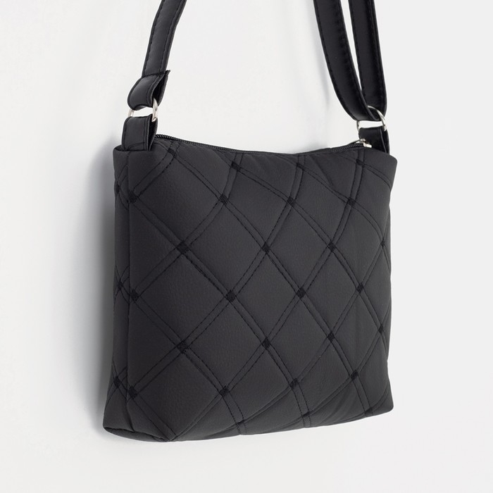 Кросс-боди на молнии, цвет чёрный Кросс-боди на молнии, цвет чёрный