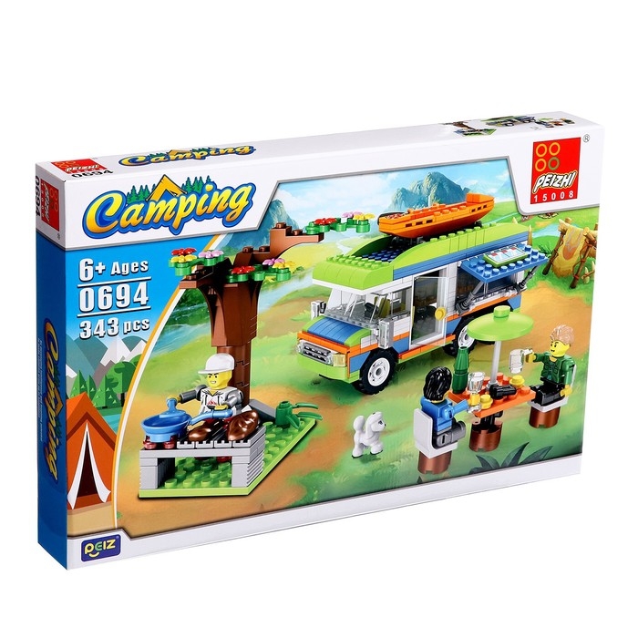 Конструктор На природе &laquo;Дом на колёсах&raquo;, 343 детали