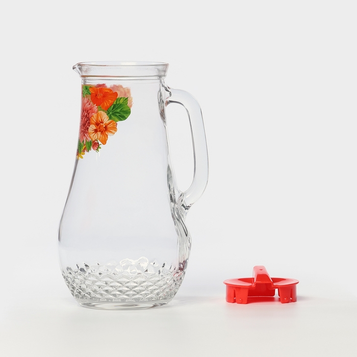 Набор стеклянный для напитков, 7 предметов: кувшин 1,5 л, стаканы 230 мл, МИКС Набор стеклянный для напитков, 7 предметов: кувшин 1,5 л, стаканы 230 мл, МИКС