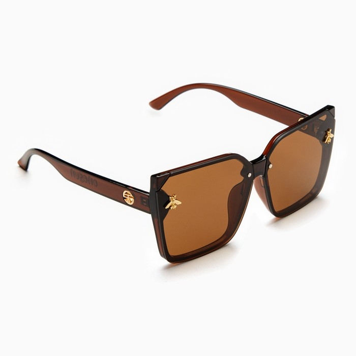 Очки солнцезащитные Очки солнцезащитные "OneSun", uv 400, дужка 14.2 см, ширина 14.2 см, линза 5.7 х 6.5 см