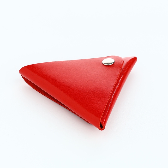 Монетница на кнопке TEXTURA, цвет красный Монетница на кнопке TEXTURA, цвет красный