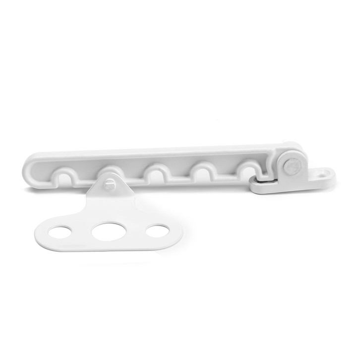 Ограничитель открывания белый металл, 5-х позиционный РП 623 Ограничитель открывания белый металл, 5-х позиционный РП 623