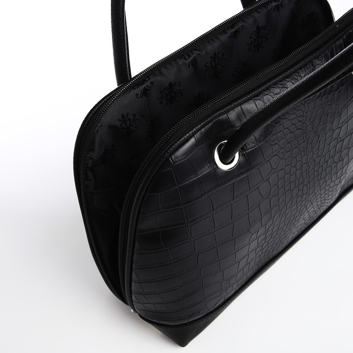 Сумка женская TEXTURA, тоут, средний размер, цвет чёрный