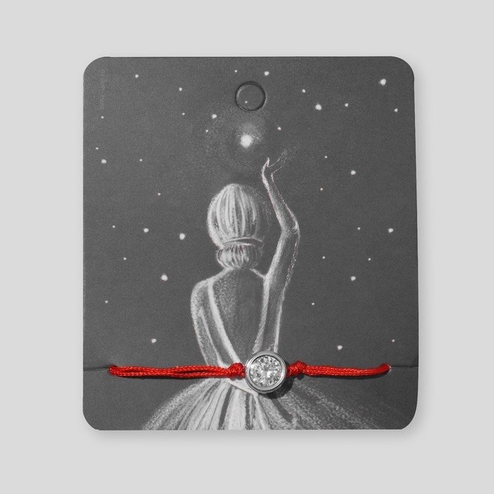 Новый год! Браслет «Новогодний» загадай желание, цвет красный с серебром, 7см Новый год! Браслет «Новогодний» загадай желание, цвет красный с серебром, 7см