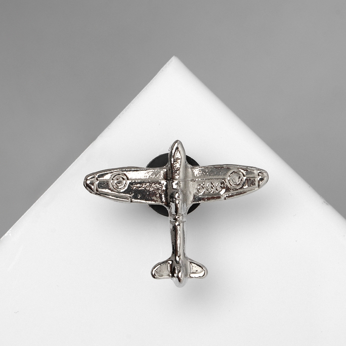 Значок «Самолёт», цвет серебро Значок «Самолёт», цвет серебро