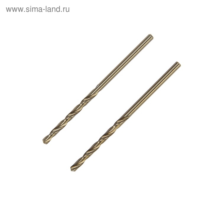 Сверло по металлу ТУНДРА, HSS-Co (5% кобальта), цилиндрический хвост., 2.5 мм, 2 шт. Сверло по металлу ТУНДРА, HSS-Co (5% кобальта), цилиндрический хвост., 2.5 мм, 2 шт.
