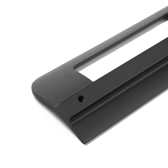 Ручка скоба мебельная RS1402, м/о=128, цвет черный Ручка скоба мебельная RS1402, м/о=128, цвет черный