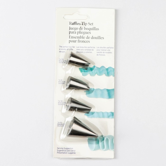 Набор насадок кондитерских «Руфи», 4 шт (1,8×3,5 см, 2,5×3,8 см) Набор насадок кондитерских «Руфи», 4 шт (1,8×3,5 см, 2,5×3,8 см)