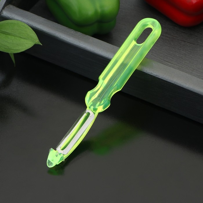 Овощечистка Доляна «Леденец», 17 см, цвет МИКС Овощечистка Доляна «Леденец», 17 см, цвет МИКС