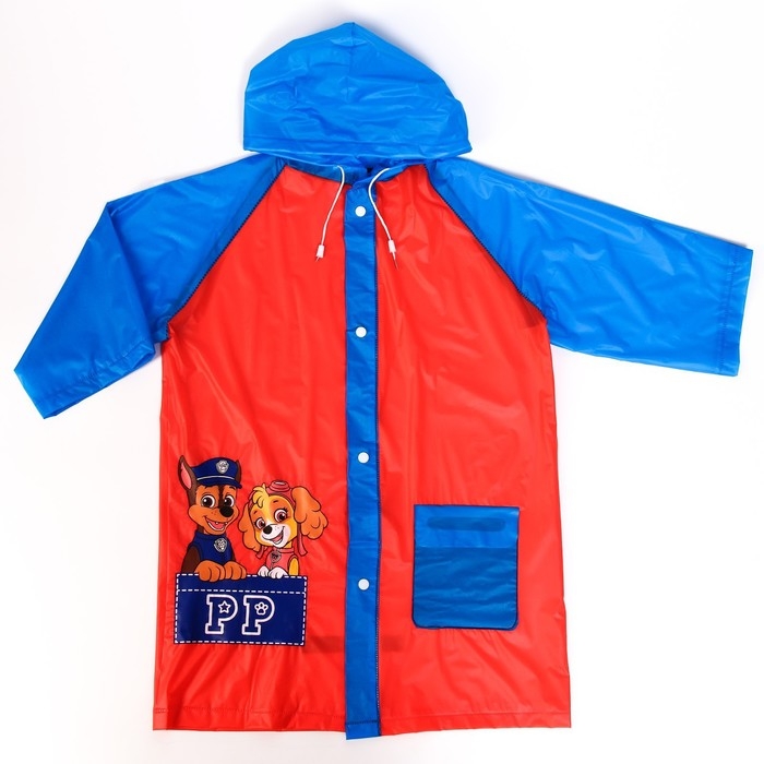 Дождевик детский, размер S, 92-98 см, Щенячий патруль Дождевик детский, размер S, 92-98 см, Щенячий патруль