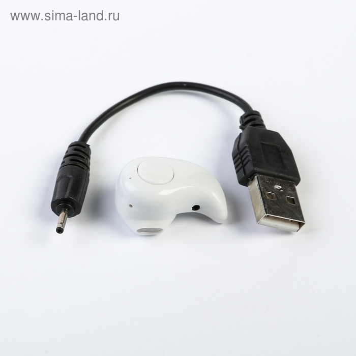 Наушник беспроводной Luazon RX-3, микрофон, АКБ 50 мАч, белые Наушник беспроводной Luazon RX-3, микрофон, АКБ 50 мАч, белые