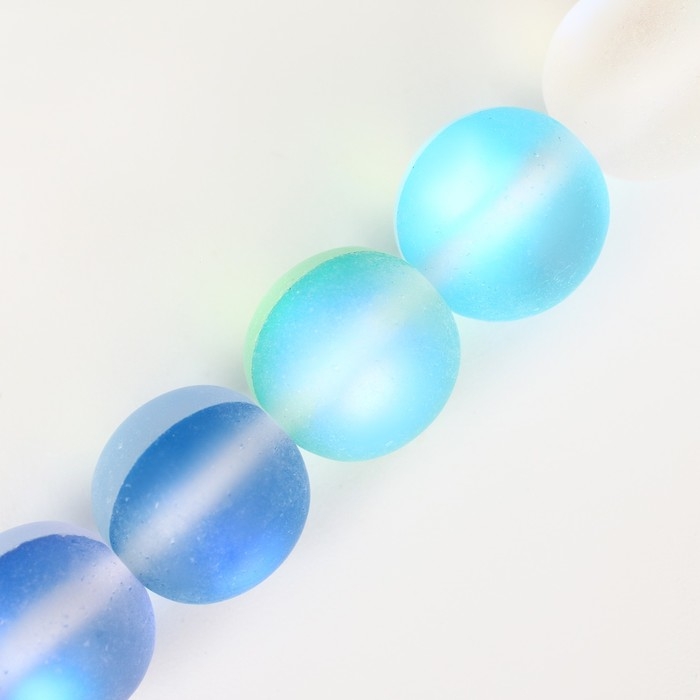 Бусины из натурального камня &laquo;Кошачий глаз&raquo;, набор 46 шт., размер 1 шт. &mdash; 8 мм, матовый МИКС