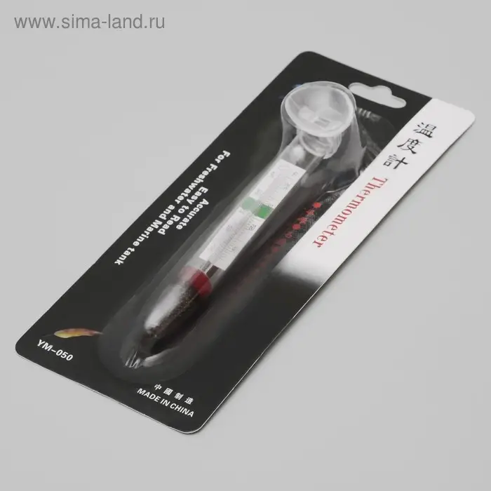 Термометр аквариумный на присоске утолщенный, 11 см Термометр аквариумный на присоске утолщенный, 11 см