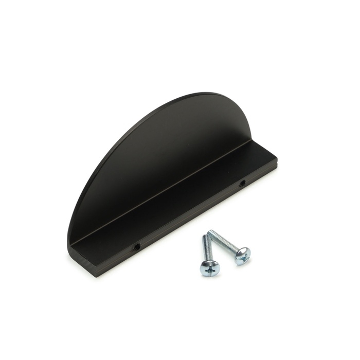 Ручка скоба CAPPIO H003BL полукруг, алюминий,  L=110 мм, м/о 64 мм., цвет чёрный Ручка скоба CAPPIO H003BL полукруг, алюминий,  L=110 мм, м/о 64 мм., цвет чёрный