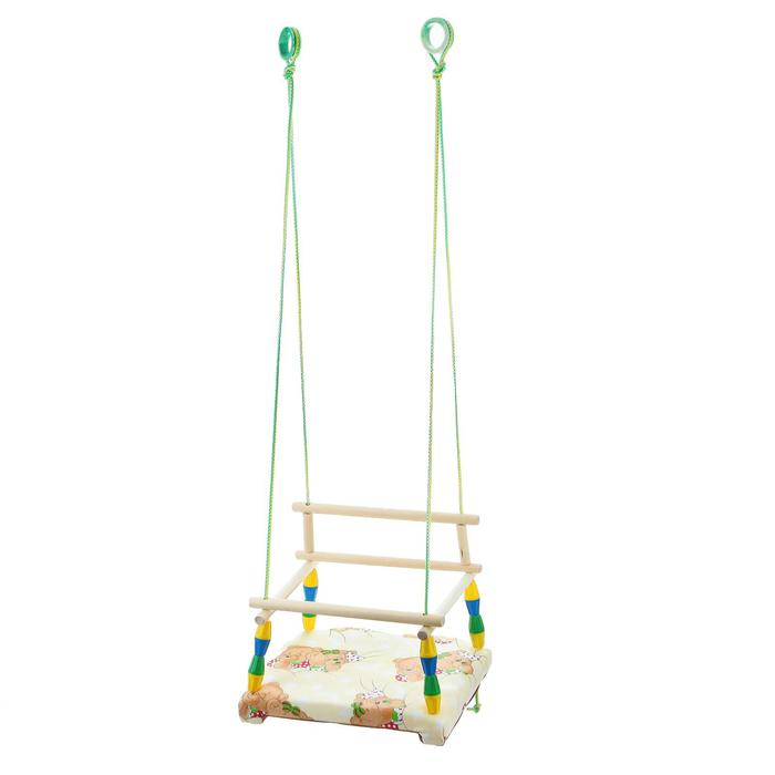 Качели детские, с мягким сиденьем, МИКС Качели детские, с мягким сиденьем, МИКС