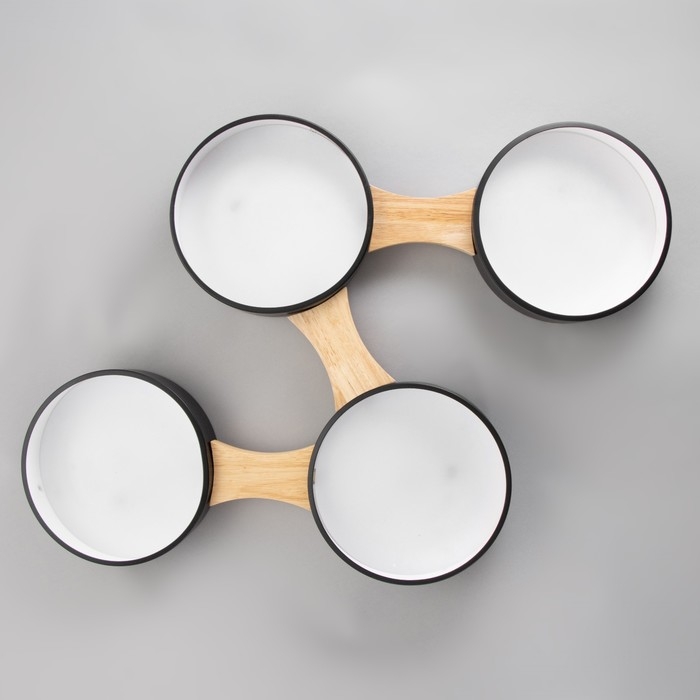 Люстра "Пиатти" 4LED 96Вт 3000-6000К черный 65х48х5 см BayerLux