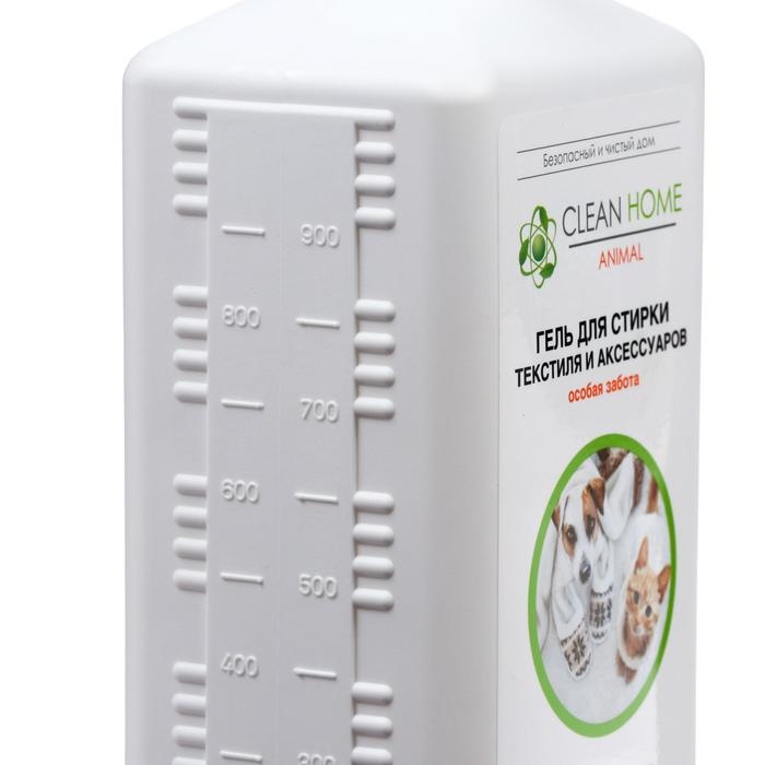 Жидкое средство для стирки Clean Home, гель, для текстиля и аксессуаров, домашних питомцев, 1 л Жидкое средство для стирки Clean Home, гель, для текстиля и аксессуаров, домашних питомцев, 1 л