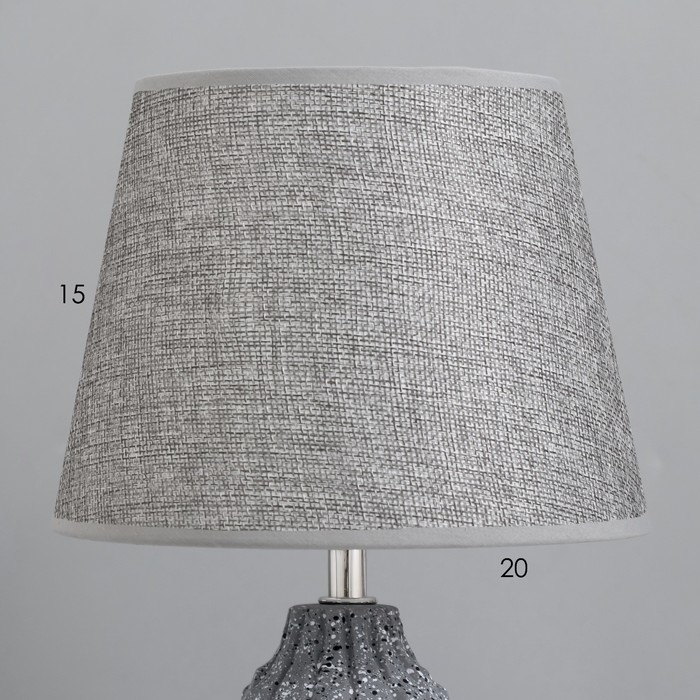 Лампа настольная Лампа настольная "Баожэй" 1х40Вт Е14 серый 20х20х34см