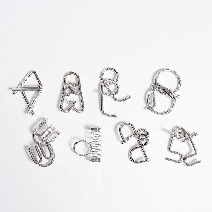 Головоломка металлическая «Природные явления», набор 8 шт. Головоломка металлическая «Природные явления», набор 8 шт.