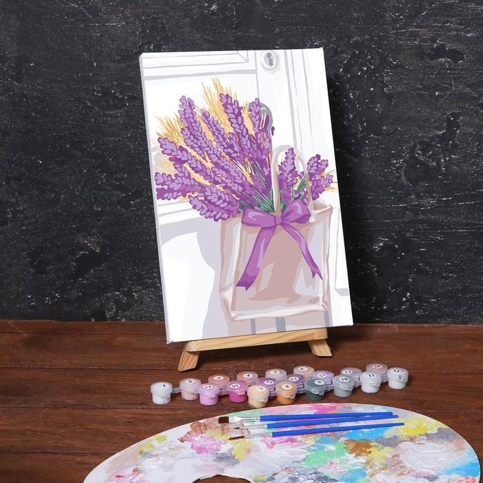 Картина по номерам на холсте с подрамником «Лаванда» 20х30 см Картина по номерам на холсте с подрамником «Лаванда» 20х30 см