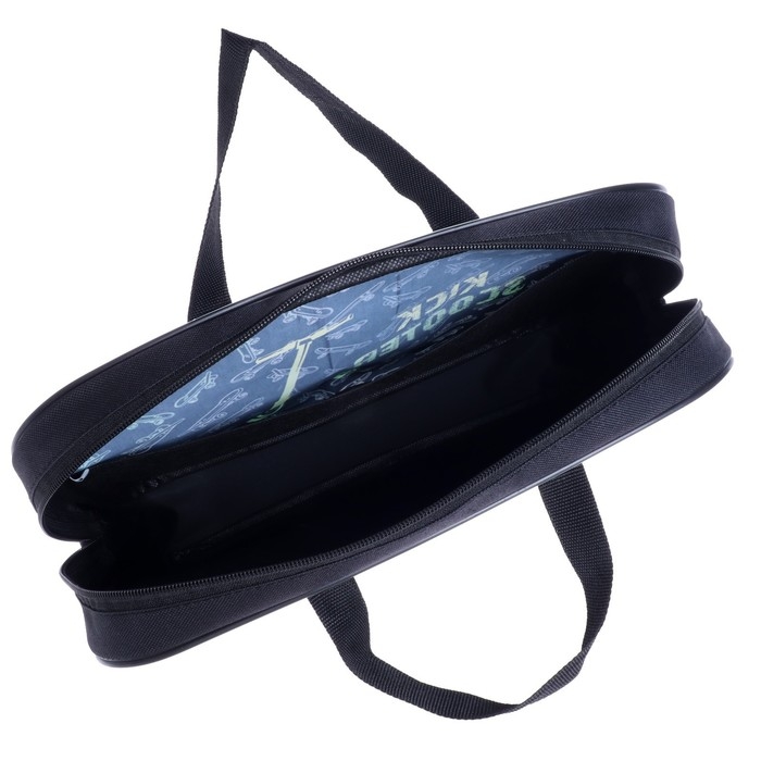 Папка с ручками текстильная А4, 350 х 270 х 70 мм, Calligrata  Папка с ручками текстильная А4, 350 х 270 х 70 мм, Calligrata "Самокат"