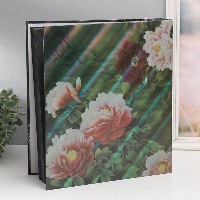 Фотоальбом на 480 фото 10х15 + 10 фото 15х21 в коробке Фотоальбом на 480 фото 10х15 + 10 фото 15х21 в коробке "Цветы" 35х31х6 см